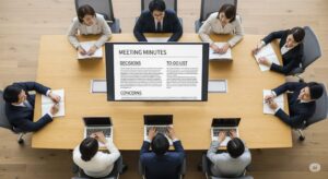 議事録を自動で作成する指示文